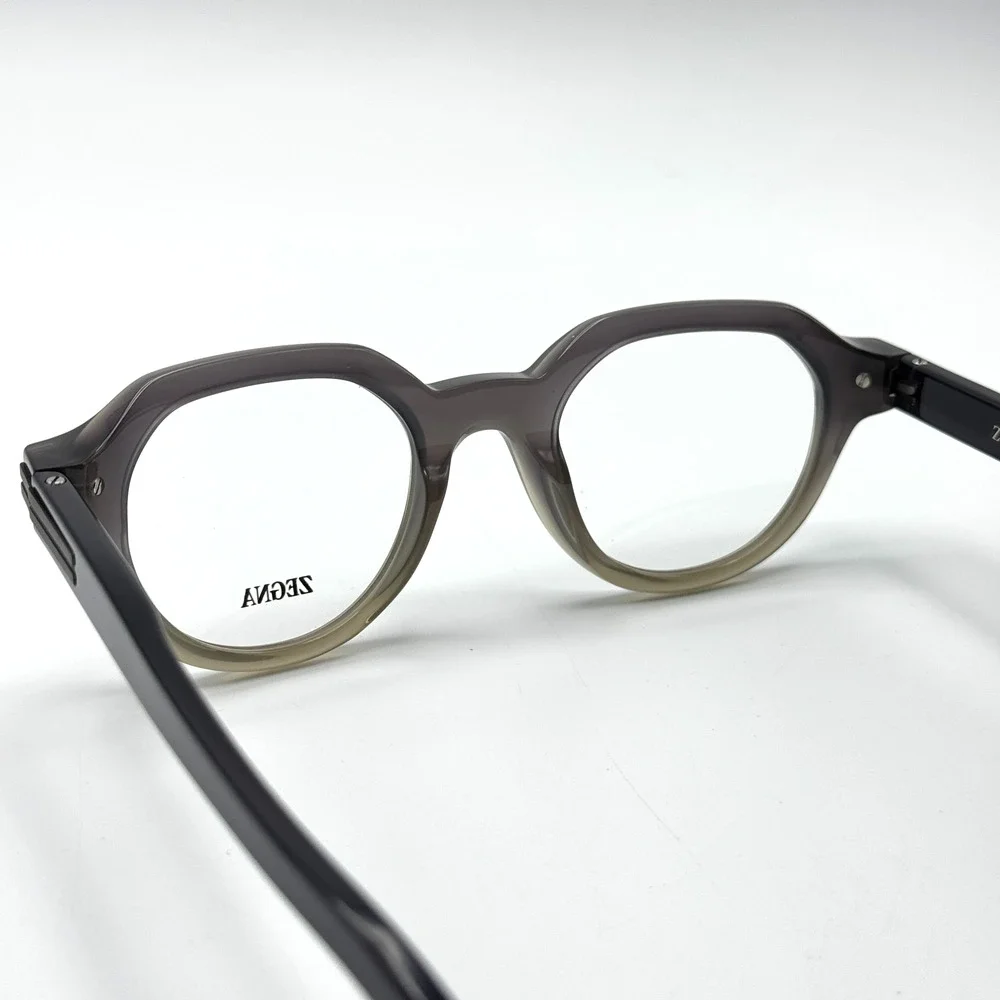 Ermenegildo Zegna Eyeglass Frames EZ5303 020 Gray Gradient Geometric 49-23-145